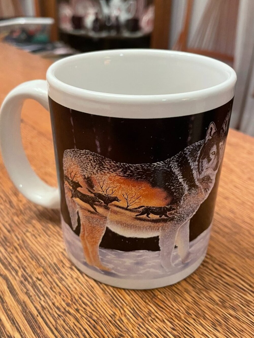 Vintage Spirit of the Wolf Coffee Cup Mug by Leanin' Tree 11 ounces